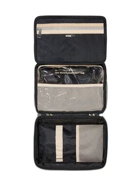 NUDESTIX Black and Beige Toiletry Bag